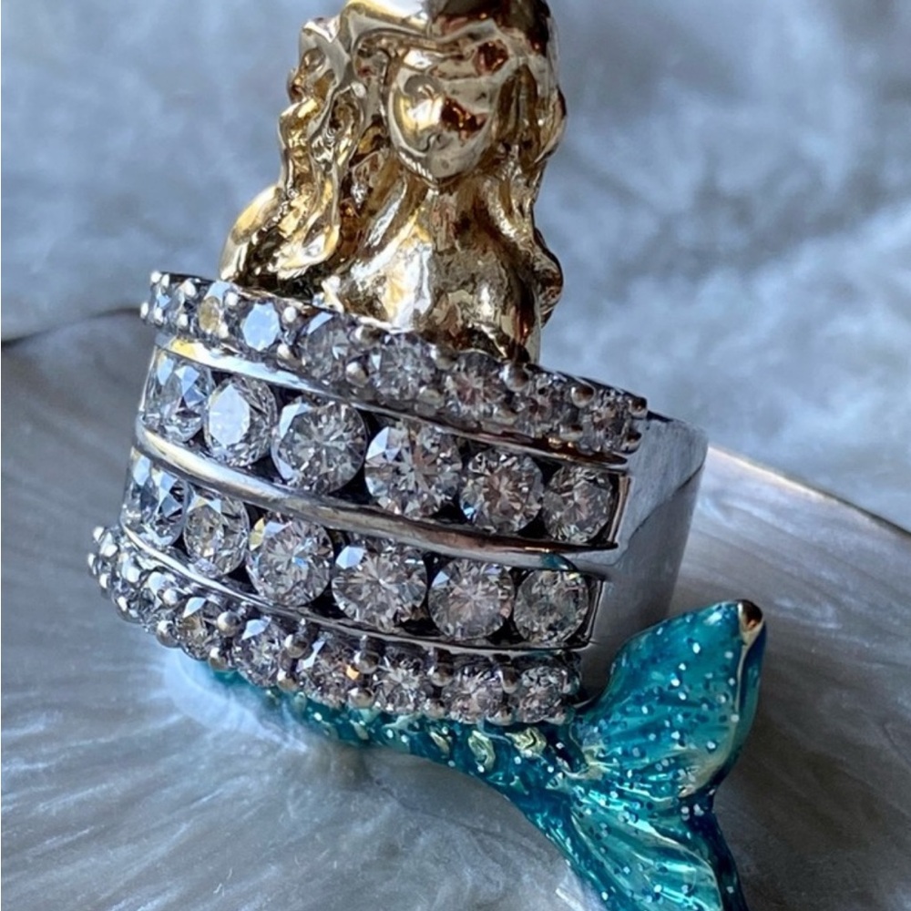 3 carat 14k gold anniversary diamond ring